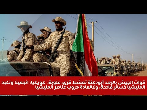 قوات الجيش بالرهد أبودكنة تمشط قرى علوبة كويكيا انجمينا وتكبد المليشيا خسائر فادحة هروب المليشيا