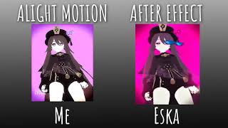 Alight Motion vs After Effect - Remake Eska (Hu Tao)