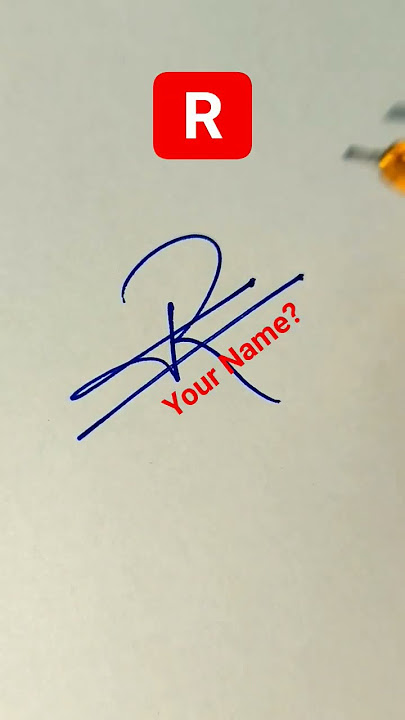 Signature Ideas For Letter R ❤️ #signature #design #autograph #viralvideo #howtosign