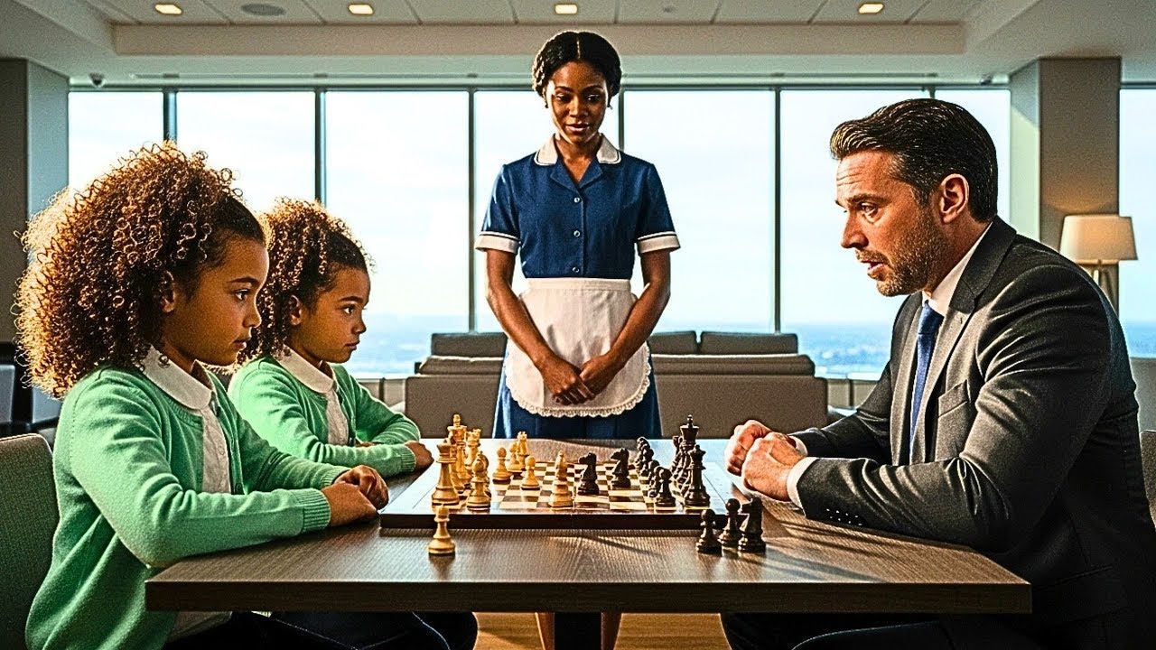 Billionaire CEO Invites Maid's Twins To A Chess Match, But Their Opening Move Silenced The R