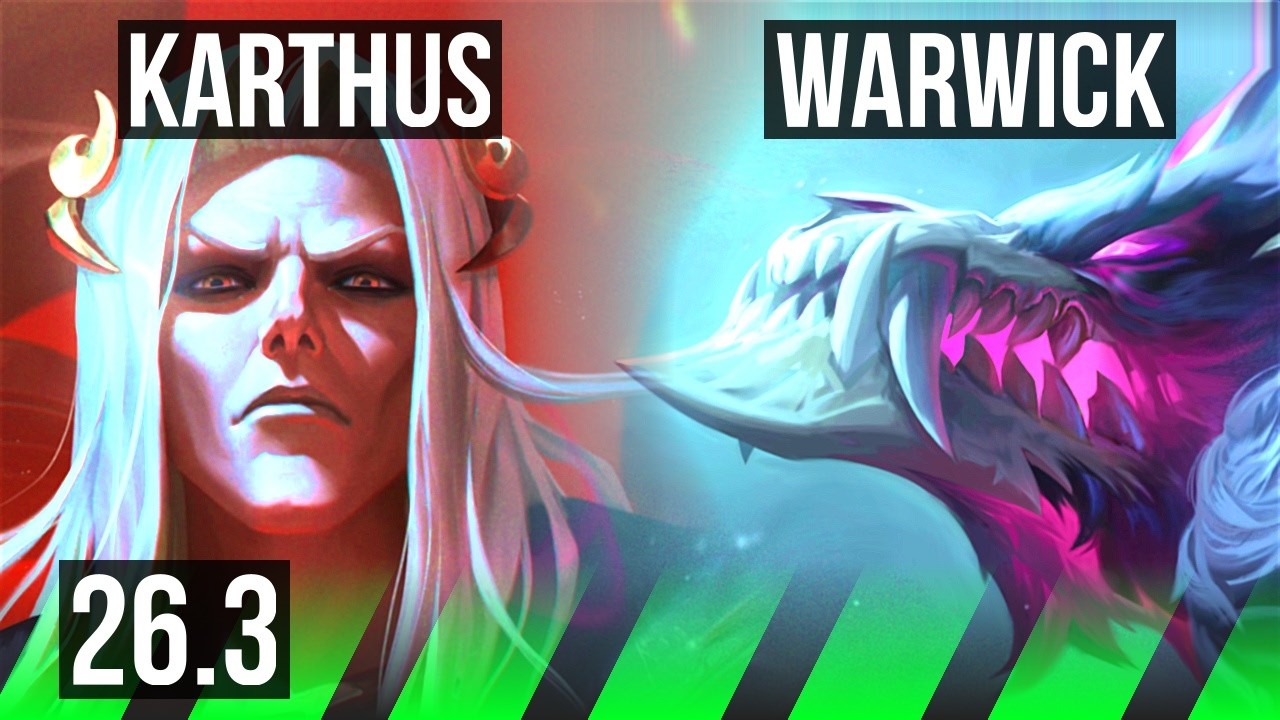 KARTHUS vs WARWICK (JGL) | EUW Master | 26.3