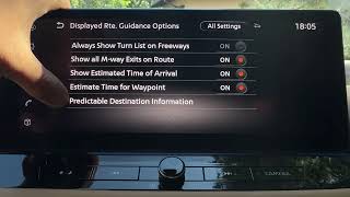 Nissan X-Trail e-POWER - How to Manage Displayed Route Guidance Options