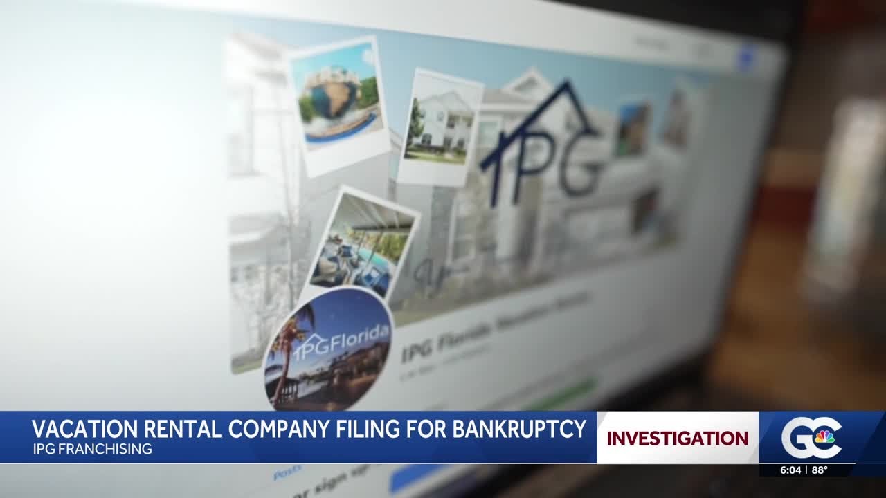 Florida vacation rental company files for bankruptcy