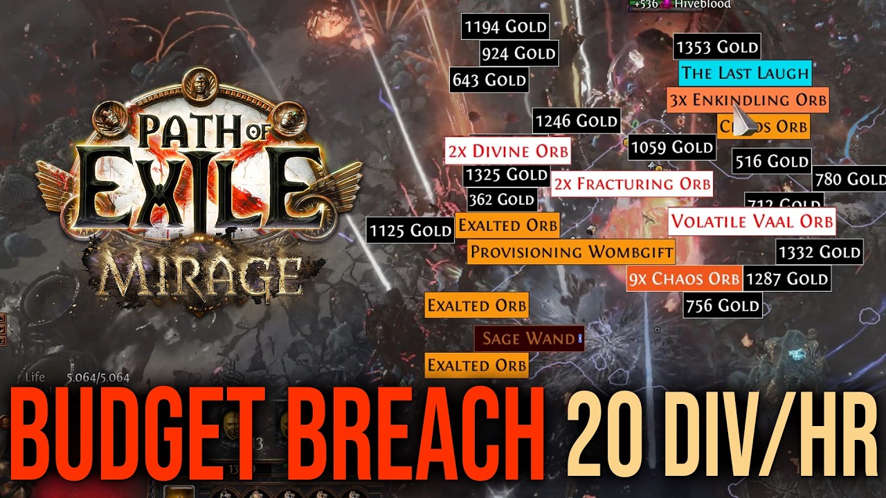 Budget breach, delirium and beyond 50 maps test - path of exile 1 3.28 ...