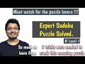 Sudoku. Expert sudoku. How to solve sudoku expert level. Sudoku expert level tricks. Level-1 #sudoku