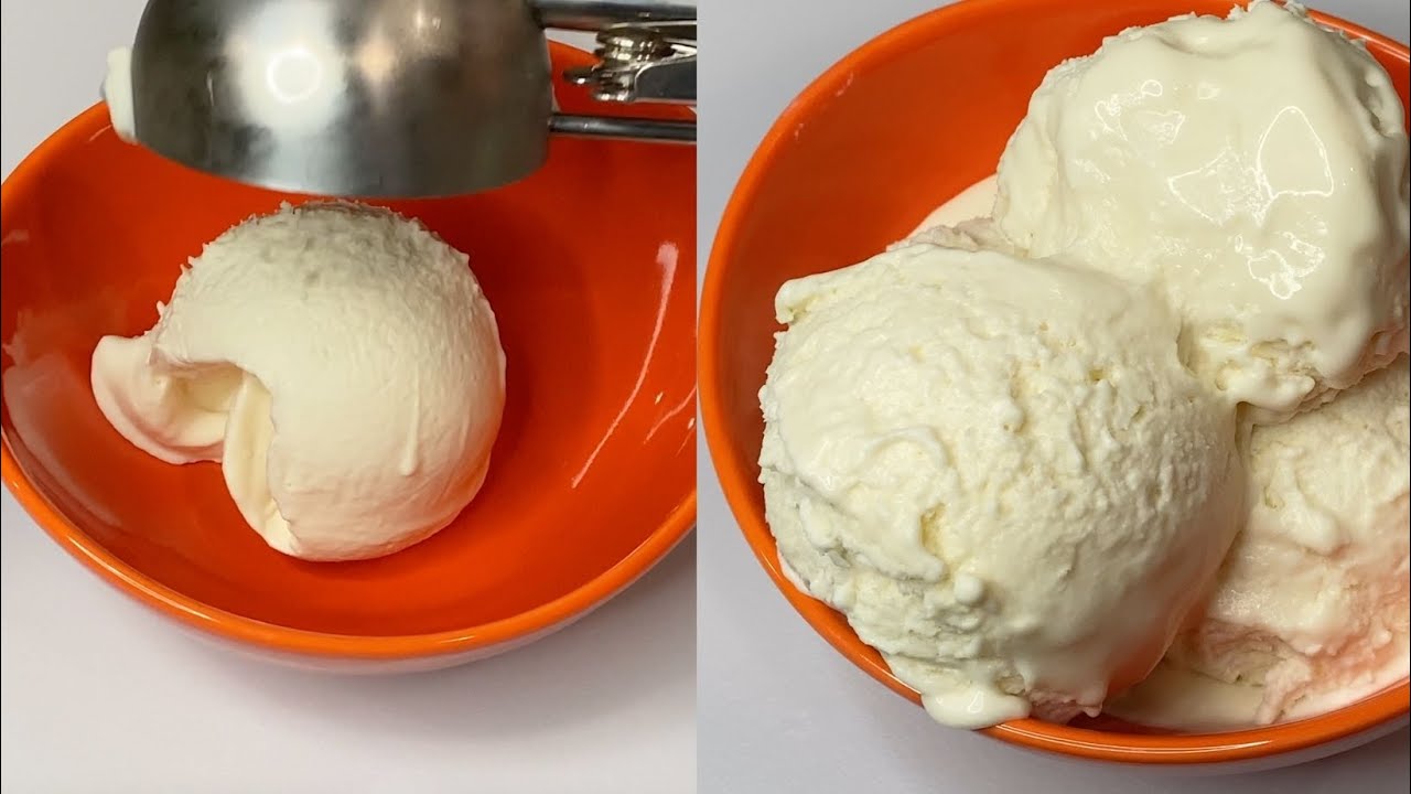Homemade Vanilla Ice Cream Recipe(Only 3 Ingredients) No Eggs No Ice Cream Machine YouTube