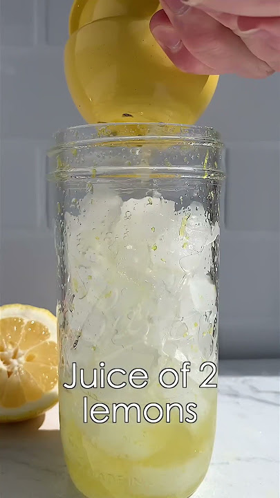 EASY lemonade for 1 🍋