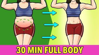 Half an Hour  No Jumping  Standing Workout to Get Lean