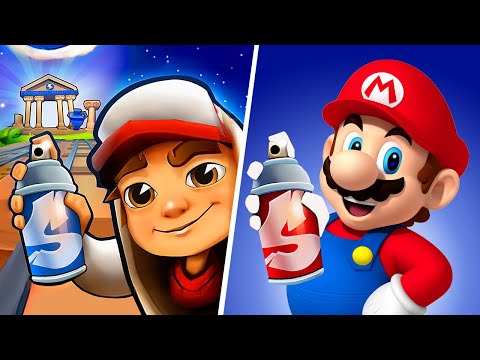 Subway Surfers VS Super Mario Run Game Subway Surfers New Update Greece Subway Surfers Gameplay 