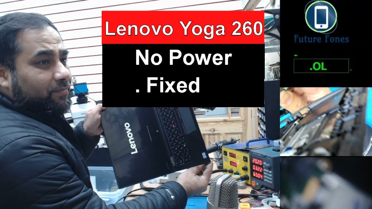 Let's Fix Lenovo Yoga 260 No Power Laptop. Blinking at Charging Port