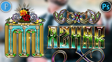 Pstouch Editing | PstouchPhotoshop | Dp Editing Tutorial | Glass font editing | Mazhar Edit