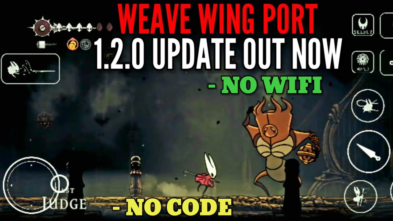 Hollow Knight Silksong - WEAVE WING PORT NEW UPDATE 1.2.0 OUT NOW (NO CODE, NO WIFI)