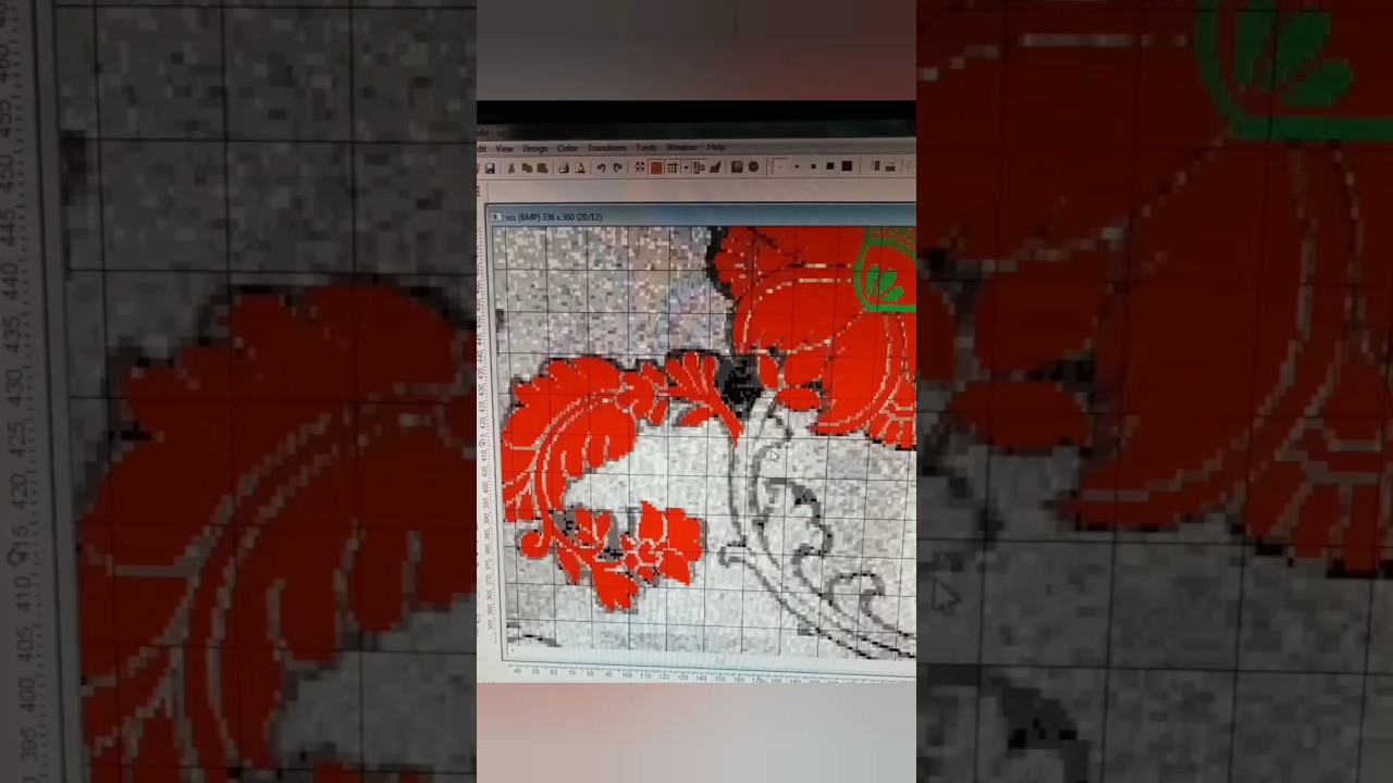 Jacquard design editing, textile design 