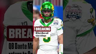 BREAKING: Dante Moore announced he’s RETURNING to Oregon for the 2026 season 🚨