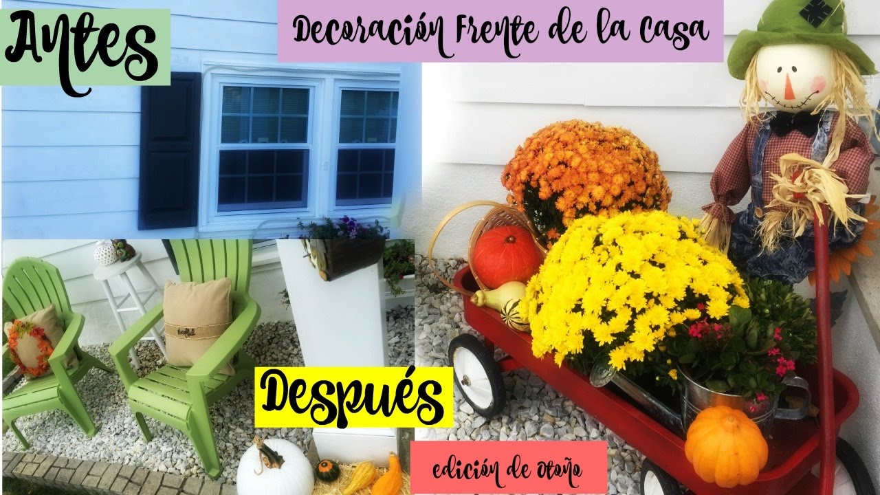 DECORACION FRENTE DE LA CASA OTOÑO | DIY FRONT PORCH FALL IDEAS ♥ manualidades de animales