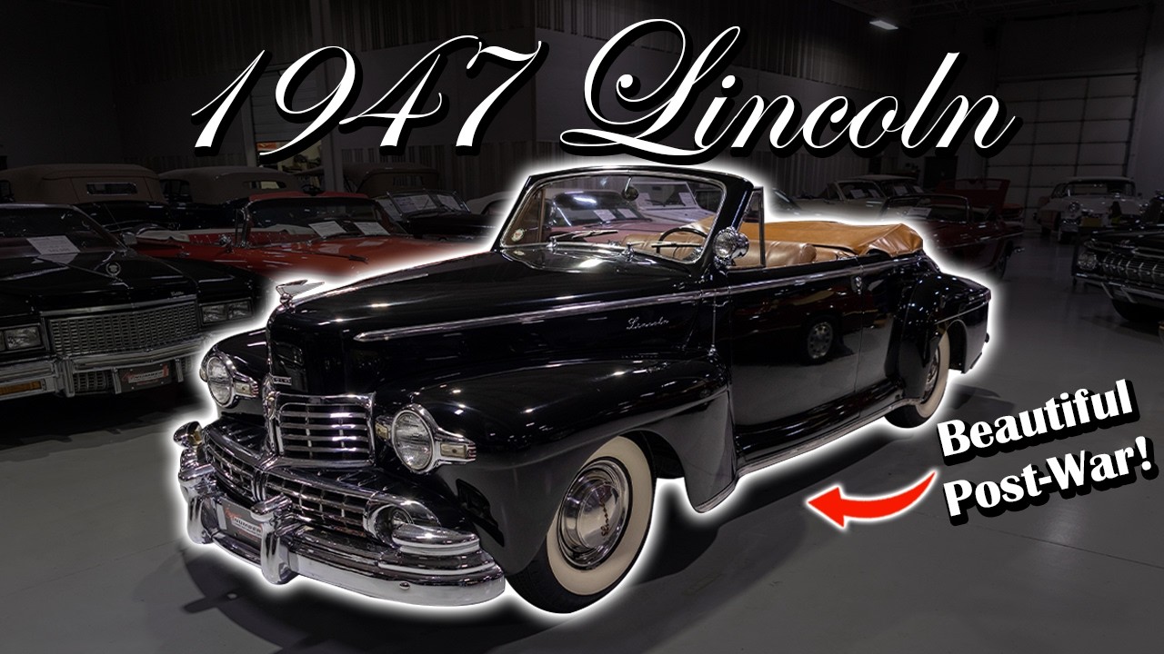 1947 Lincoln Model 76H Convertible Coupe - FOR SALE! - YouTube