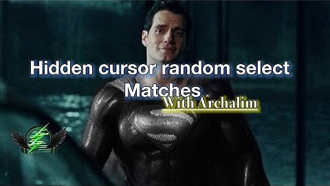 Hidden cursor random select Matches with Archalim Injustice 2 part 1