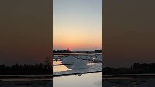 井仔腳瓦盤鹽田夕陽( ⸝•ᴗ•⸝)♡ #台南 #台南景點 #井仔腳瓦盤鹽田 #井仔腳瓦盤鹽田夕陽 #夕陽 #Tainan #tainantravel #sunset