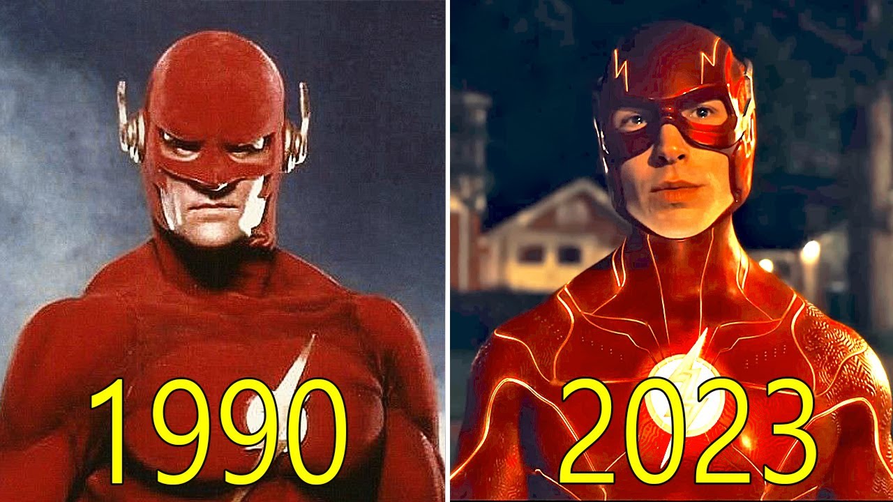 Evolution of The Flash in Movies w/ Facts 1954 - 2023