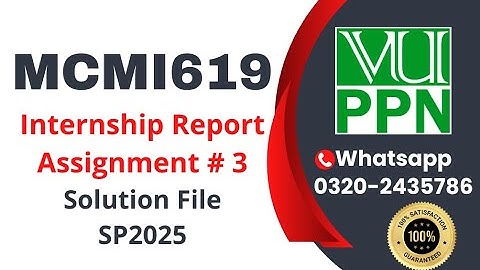 MCMI619 Assignment 3 solution 2025 #mcmi619 Internship Report