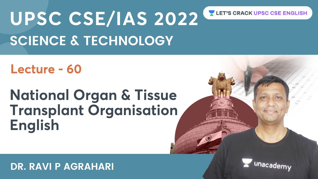 National Organ and Tissue Transplant Organisation English | L60 | Ravi P Agrahari | UPSC CSE