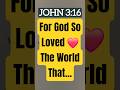 John 3:16–The Greatest Verse in The Bible | God's Love Explained ❤️ #john316 @TheTruthPreacher