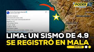 A magnitude 4.9 earthquake with its epicenter in Mala shook Lima #RPPDESPACHO