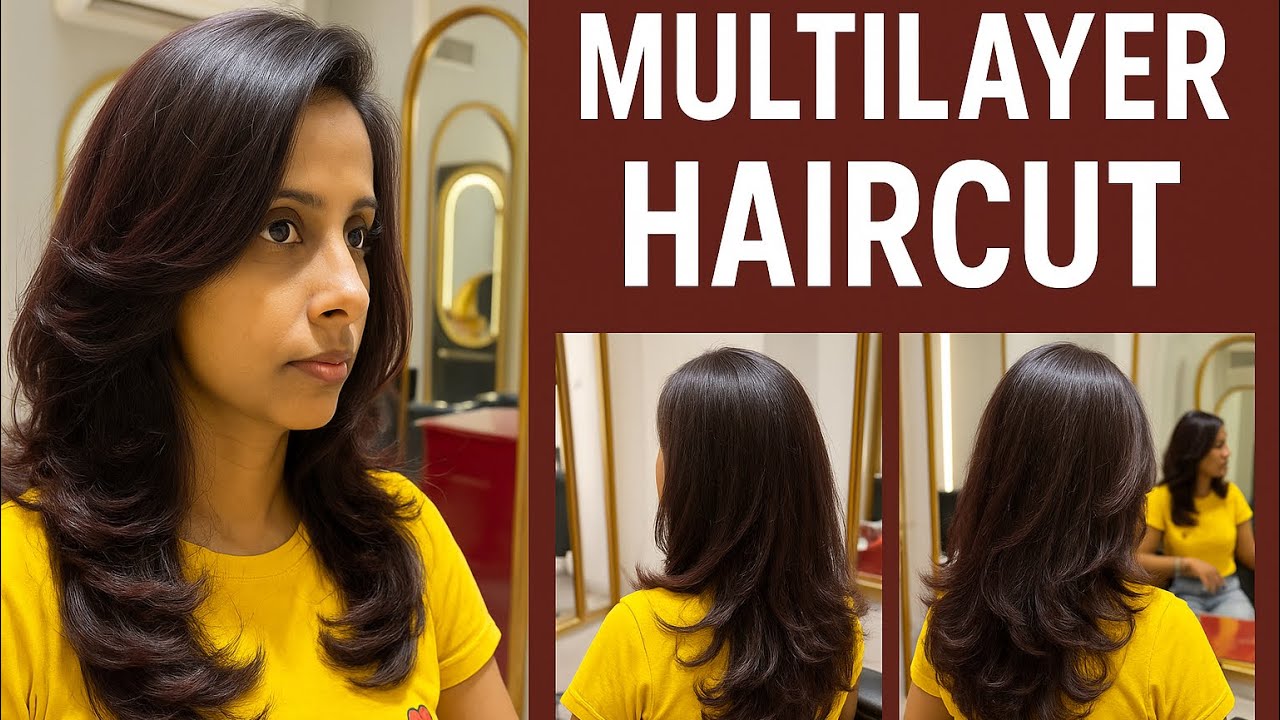 Multi layer haircut tutorial// similar of butterfly, Haircut ￼