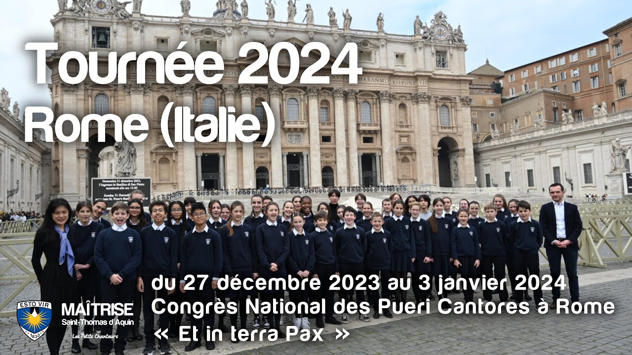Tournée 2024 - Rome - Petits Chanteurs STA