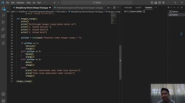 Program Python Volume Bangun Ruang