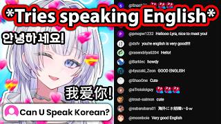 New Hololive Trainee Lyra Trying To Speak Different Language Is Too Cute 【Hololive】