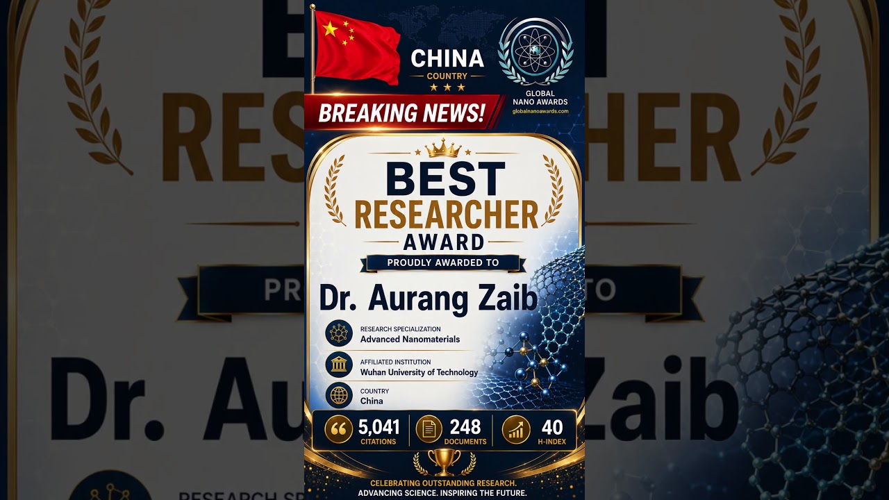 Dr. Aurang Zaib | Best Researcher Award  #worldresearchawards