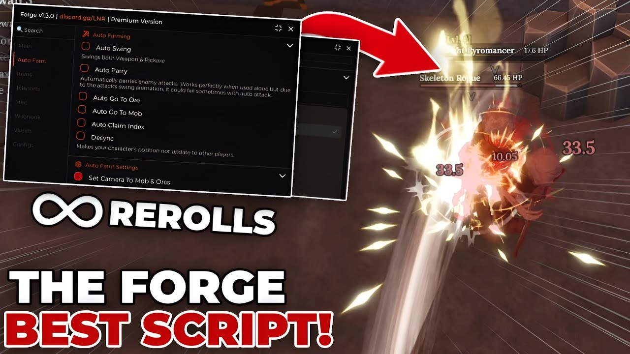 [NEW!] Best The Forge Script/Hack! | Lunor | Autofarm, Auto Forge, inf ...
