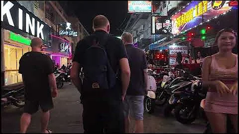 Pattaya Soi Buakhao, LK Metro, Soi Diana, Soi Chaiyapoon Nightlife, Thailand - 4K 60FPS
