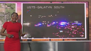 Crash causes major backup on U.S. 75 in Richardson
