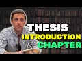 How to write the introduction chapter to a thesis or dissertation examples  model