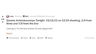 reacts to Giannis being UNSTOPPABLE 21