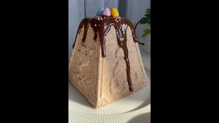 Творожная заварная Пасха «Шоколад-вишня» / Cottage cheese custard Easter "Chocolate cherry"