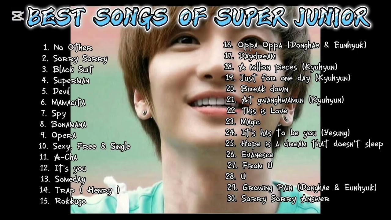 BEST SONGS OF SUPER JUNIOR