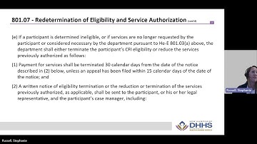 Module 10 Redetermination of Eligibility and Service Authorization