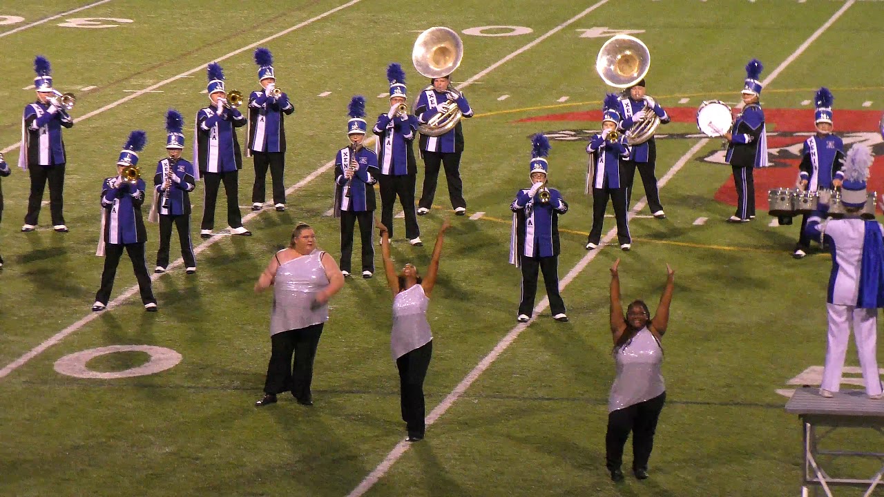 [4K pan/zoom] Xenia HS Buccaneers at 2018 Kenton Ridge Band Show - YouTube