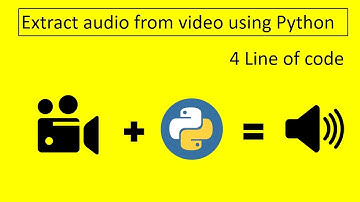 Extract audio from video file (convert video to audio file) using python