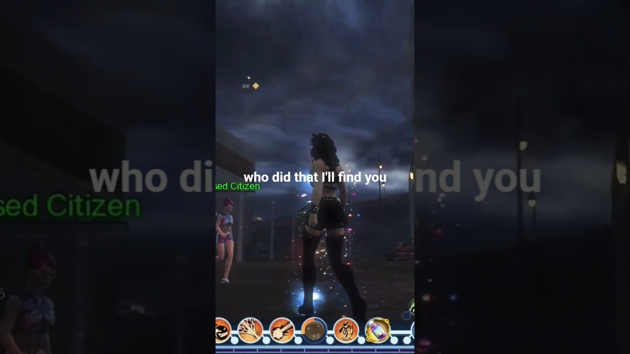 Pushing a Citizen off the building in DCUO 