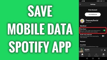 How To Save Mobile Data On Spotify App