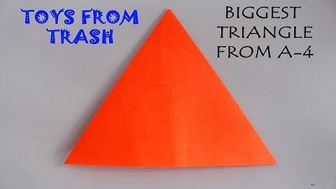 Biggest Equilateral Triangle from A4 Paper | English | Fun with Maths