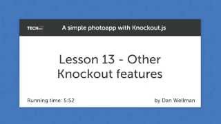 A simple photo app with Knockout.js - lesson13