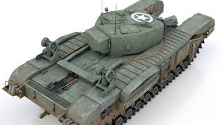 3D Model of Churchill MK IV AVRE - Cheetah Review