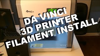 How to install da Vinci 3D printer filament cartridge installation How to install da Vinci 3D printer filament cartridge installation