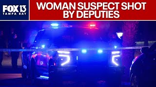 Woman suspect killed in deputy-involved shooting