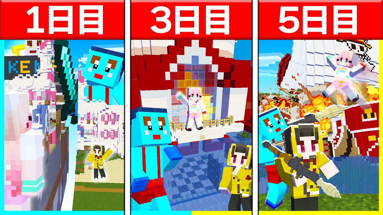 けなそゆ、けなたろうが女の子に１週間ドッキリ大作戦【まいくら/マインクラフト】